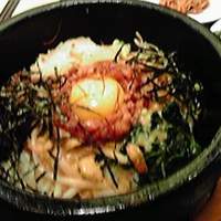 徳壽  - ユッケ石焼きビビンバ（1400円）