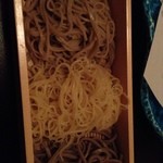 八寸庵 花子 - 〆の蕎麦(上から、せいろ・柚子切り・田舎)