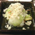 辰 - 白菜漬けの山わさびがけ