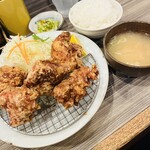 Tonkatsu Don To Koi - からあげ(5個入)定食。税込1,180円。