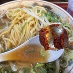 本家 第一旭 - 辛子味噌を入れて味変