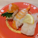 Kappa sushi - 3種の生えび食べ比べ