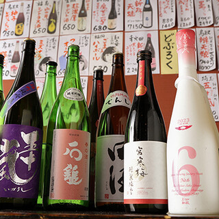 From beginners to connoisseurs ◎A wide variety of sake purchased directly from brewers