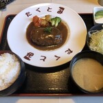 Tonkatsu Ando Hambagu Takutomi - ハンバーグデミグラスソース定食