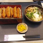 Jukusei Katsu Amaze Nita Gakiten - ヒレソースかつ丼と山菜おろし蕎麦　