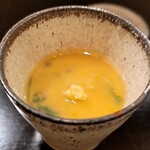 島津 - セリと毛蟹の茶碗蒸し