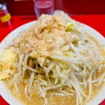 ラーメン二郎 - ラーメン小　野菜マシニンニクアブラ（マシになってないかもｗ）