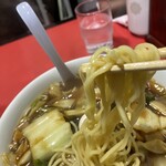 空港ラーメン 天鳳 - 中太麺