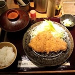 かつアンドかつ 小野原店 - ロースカツ膳120g 豚汁変更