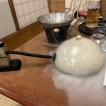 Umi Tsubame - ポテサラ燻製中