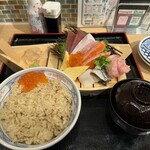 Sushi Sake Sakana Sugidama - 数量限定舟盛り丼。コスパ高い！
