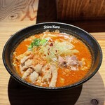 牛もつラーメン 白黒 - 