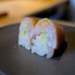 鮨 三心 - 三心独自のブリ大根。