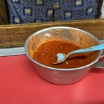 きらく - 粉唐辛子　さほど辛く無いです。