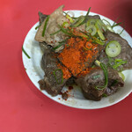 きらく - これにも、粉唐辛子を。