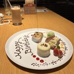 パッソ ノヴィータ - 誕生日のデザートプレート