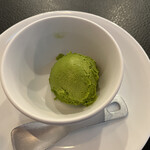 Coffee gallery Clement - お口直しの抹茶シャーベット