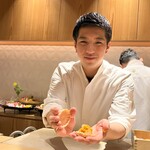 銀座 しのはら - フォアグラ最中