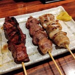 Kushiyaki Shubou Yoiyasa - レバー、ハツ、シロ