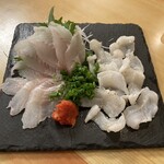 はかりめ じゅん - 穴子の刺身と炙り