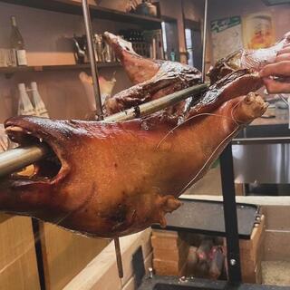 日本初！猪のまる焼き