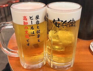 Megurono Yasubee - 生ビール616円⇨308円
                        平日の18:00までは半額！