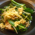 おんじき家ふうど - 日替り定食（まぐろ小松菜煮）