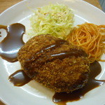 おんじき家ふうど - 日替り定食（メンチカツ）