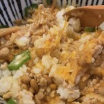 納豆料理の専門店※710 - 生卵のおかげで混ぜやすい〜