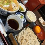 土支田 やぶ重 - せいろとミニカツ丼のセット