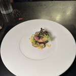 Alternative - ❼ 次郎猪の炭火焼、蕗のとうのソース、マスタードソース。