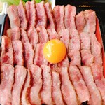 馬肉専門店　虎桜 - こぼれ馬肉ステーキ重