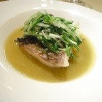 ル・ジャルダン・デ・サヴール - 真鯛のトリュフ蒸し　スープ仕立て