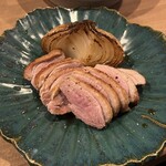 旬路 松田 - 鴨ロースと新玉葱のロースと