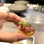 恵比寿 鉄板焼き Sublime - スモーブロー北欧風オープンサンド