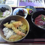 ロハスな健康食堂 旬菜庵 - ミニ丼セット(８５０円)