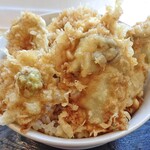 天ぷら処 こさか - 牡蠣天丼（ご飯大盛り）