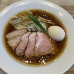 宍道湖しじみ中華蕎麦 琥珀 - 特製中華そば　醤油　手もみ麺　¥1700