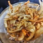 ゆで太郎 もつ次郎 - 野菜かき揚げごはん