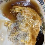 つるや食堂 - 中は白飯