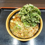 Metoro An - 春菊天ぷら蕎麦（570円）