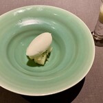 茶禅華 - アイスクリーム タピオカがけ
