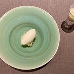 茶禅華 - アイスクリーム タピオカがけ