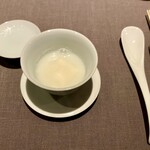 茶禅華 - 杏仁豆腐（中華のだしで仕上げた甘くないもの）