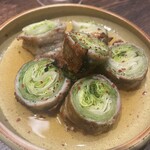 酒呑気 びんご - 豚バラレタス巻き