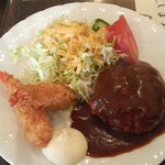ヒップタイム - 海老フライとハンバーグ