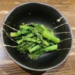 炭火焼鳥英 - 菜の花の辛子和え