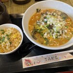 TAKE - 味噌ラーメン、半チャーハン