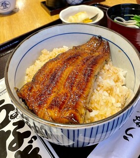 登三松 - うな丼  お新香、吸い物（肝吸いオプション）