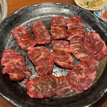 以楽亭 - ハラミ定食(肉大盛) 150g